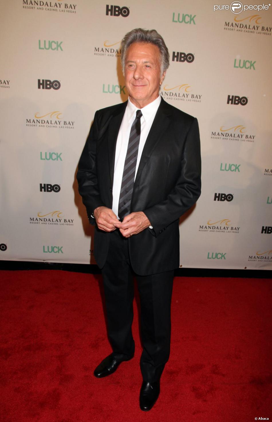 Dustin Hoffman lors de l'avantpremière de Luck à Las Vegas le 26