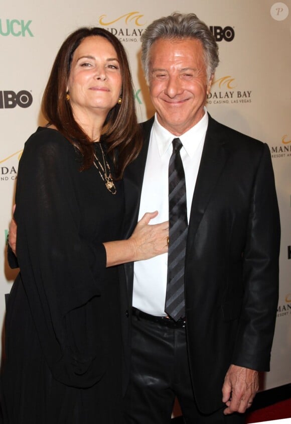 Dustin Hoffman et sa femme Lisa lors de l'avant-première de Luck à Las Vegas le 26 janvier 2012
