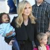 Heidi Klum et ses filles Lou et Leni à la sortie du cours de Karaté à Brentwood le 28 janvier 2012
