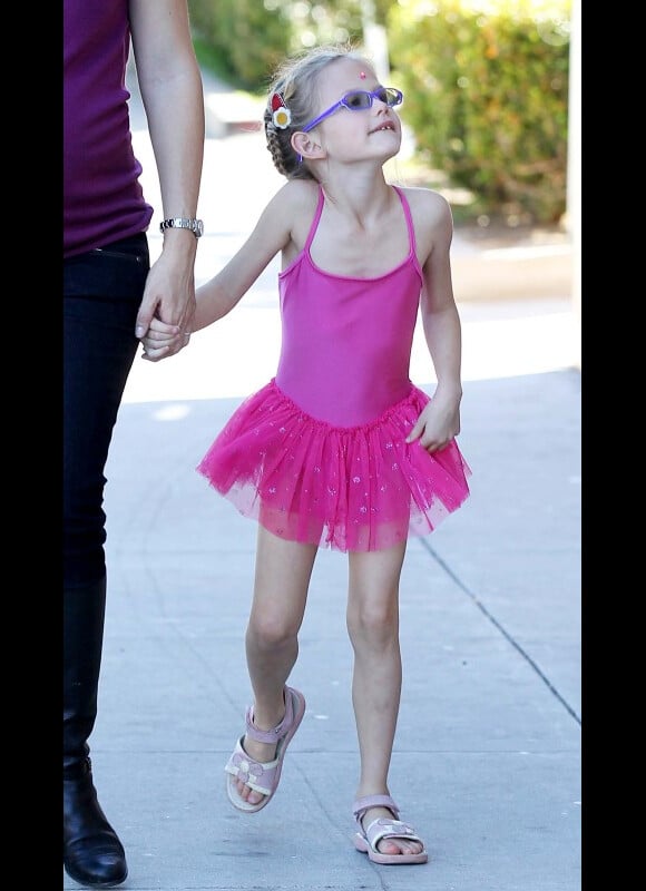Violet Affleck, qui vient de sortir de son cours de danse, le 28 janvier, à Los Angeles