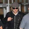 Arrivée à l'aéroport de la Nouvelle-Orléans discrète pour Ryan Reynolds, le 20 janvier 2012.