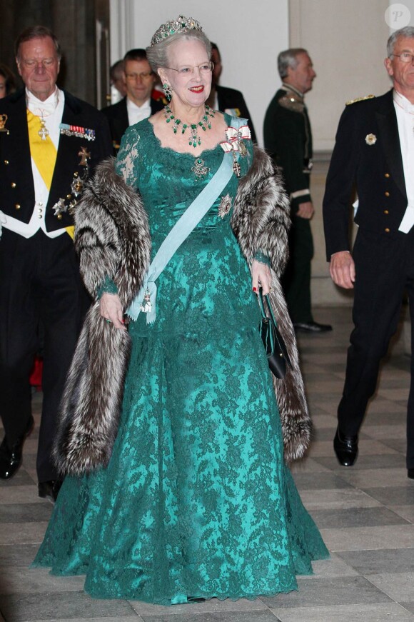 La reine Margrethe, dans le cadre du jubilé de ses 40 ans de règne, était à nouveau à l'honneur le 1er février 2012, avec un dîner de gala au palais de Christiansborg.