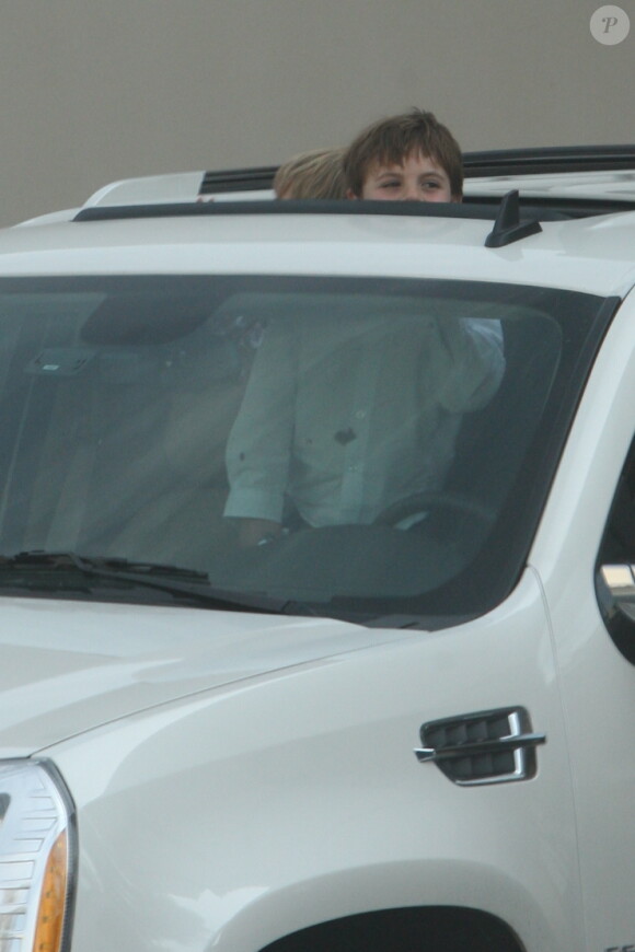 Sean Preston et Jayden James, les fils de Britney Spears sortent de la gym à Los Angeles le 31 janvier 2012