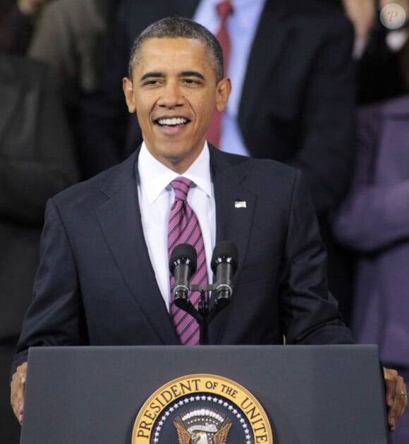 Barack Obama à Falls Church le 1er février 2012