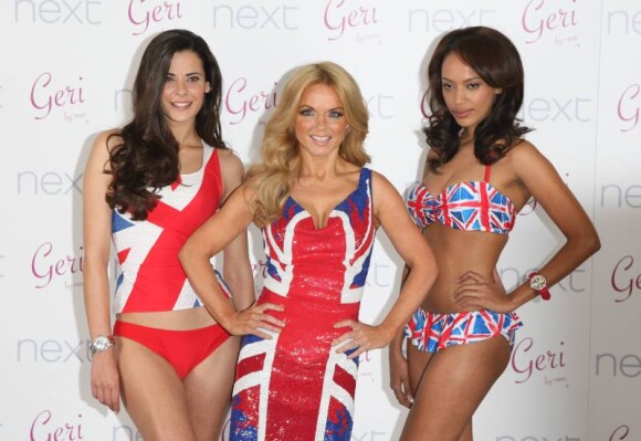 Geri Halliwell : La Spice Girl la plus sexy est de retour quand elle lance sa collection de maillots de bain Next à Londres le 2 février 2012
