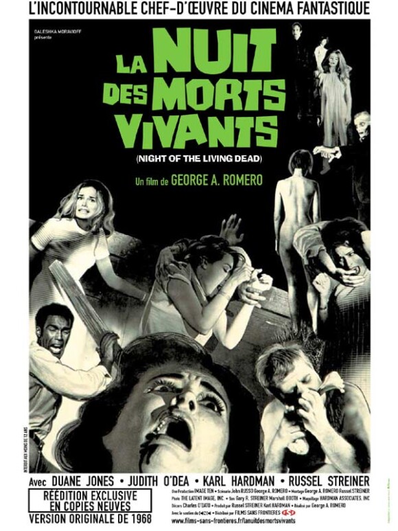 L'affiche de La Nuit des morts-vivants (1968).