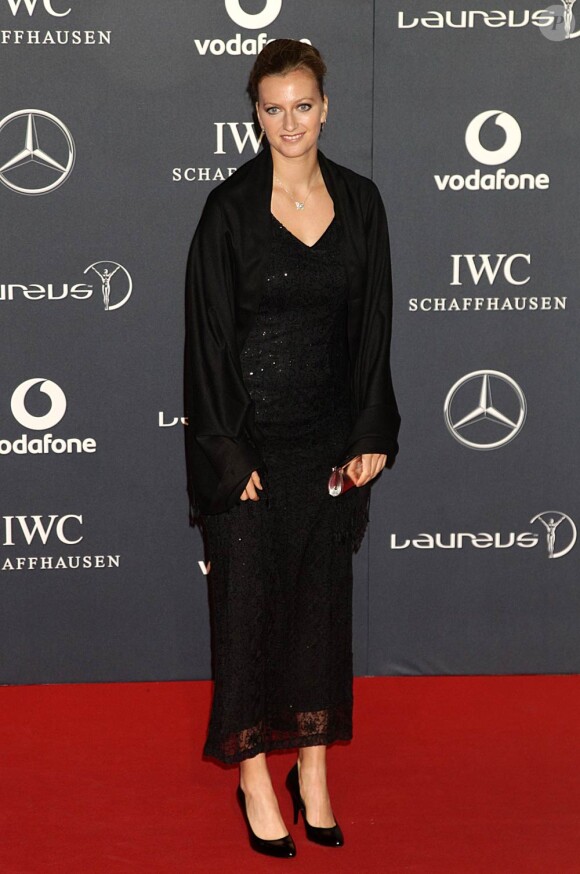 Petra Kvitova. Le gala annuel des Laureus World Sports Awards, les "Oscars du  sport", organisé le 6 février 2012 à Londres, ne manquait pas de  glamour et a croulé sous le charme des robes noires !
