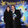 Philippe Candeloro et son épouse Olivia lors de la première d'Holliday On Ice 'Speed' au Zenith de Paris le jeudi 9 février 2012