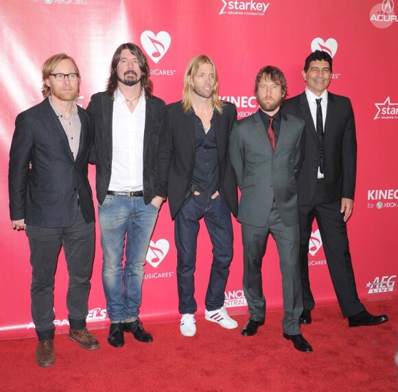 Les Foo Fighters au gala MusiCares qui honorait Paul McCartney à Los Angeles, le 10 février 2012.
