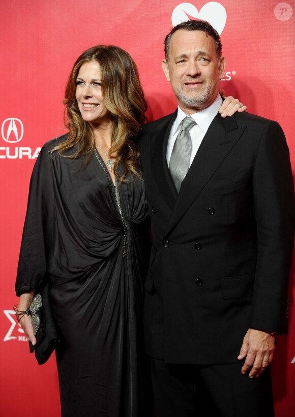 Tom Hanks et sa femme Rita Wilson au gala MusiCares qui honorait Paul McCartney à Los Angeles, le 10 février 2012.