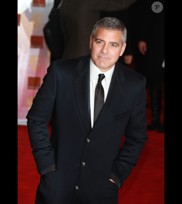 George Clooney, le 12 février 2012 aux BAFTAs à Londres.