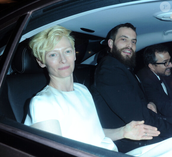 Tilda Swinton lors de l'after-party des BAFTA organisée par la Weinstein company le 12 février 2012 à Londres