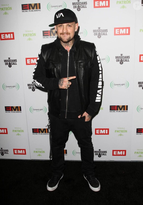 Benji Madden lors de la soirée EMI après les Grammy Awards, dans les locaux de Capitol Records à Los Angeles, le 12 février 2012.