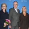 Meryl Streep, Jim Broadbent et Phyllida Lloyd au festival de Berlin le 14 février 2012 où elle a reçu un Ours d'or d'honneur