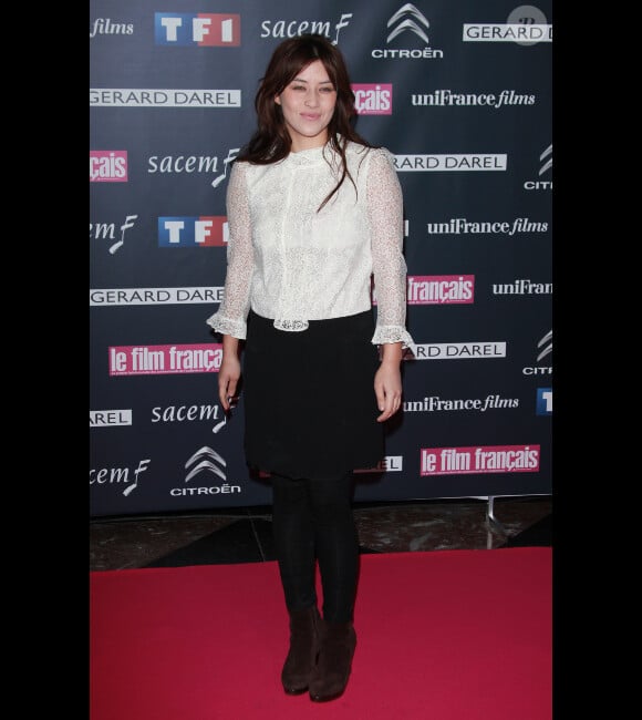 Mylène Jampanoï lors de la soirée de remise des Trophées du Film français à Paris le 14 février 2012
