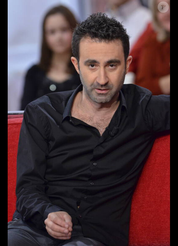 Mathieu Madenian lors de l'enregistrement de l'émission Vivement Dimanche, diffusée le 19 février 2012 sur France 2 - le 15 février 2012