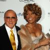 Whitney Houston et son mentor Clive Davis à Los Angeles, le 9 10 février 2007.