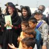 Angelina Jolie au Pakistan à Nowshera en septembre 2010