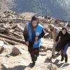 Angelina Jolie au Pakistan sur les ruines du séisme à Batangi au Pakistan