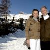 En vacances à Verbier (Suisse), le prince Philippe, la princesse Mathilde et leurs quatre enfants (Elisabeth, Gabriel, Emmanuel, Eléonore) ont pris la pose le 20 février 2012.