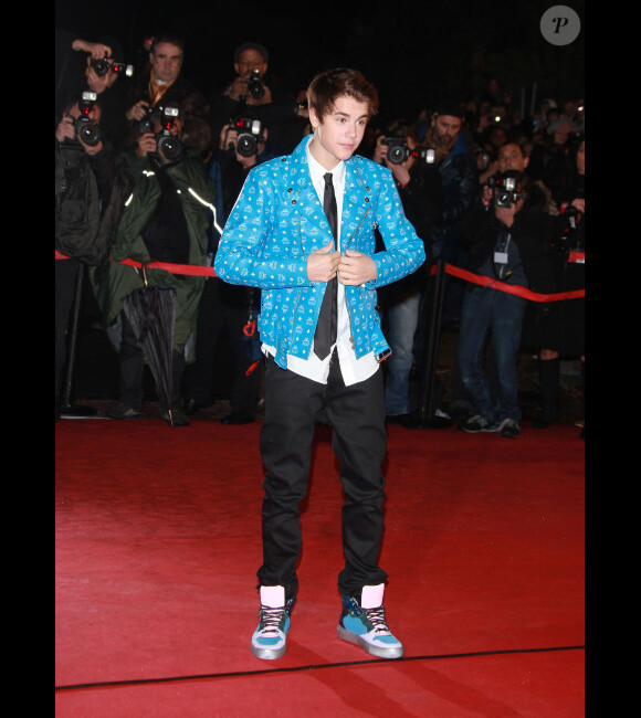 Justin Bieber aux NRJ Music Awards, le 28 janvier 2012 à Cannes.