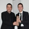 Joann Sfar et Antoine Delesvaux, prix du meilleur film d'animation pour Le Chat du rabbin, aux César le 24 février 2012