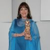 Carmen Maura et son prix de la meilleure actrice dans un second rôle pour Les Femmes du 6e étage, aux César le 24 février 2012