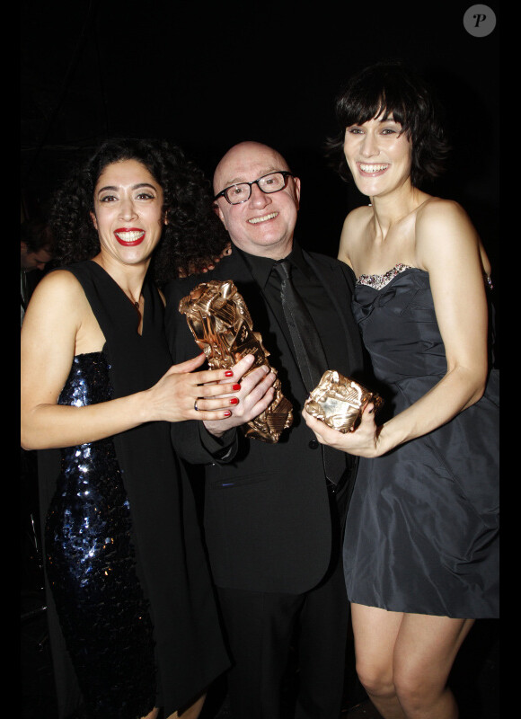 Naidra Ayadi, Michel Blanc et Clotilde Hesme aux César le 24 février 2012