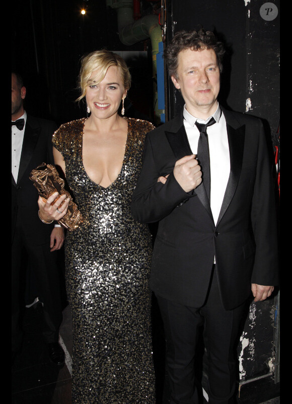 Kate Winslet (prix d'honneur) et Michel Gondry aux César le 24 février 2012
