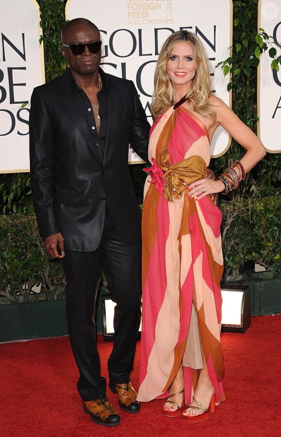 Seal et Heidi Klum aux Golden Globes en janvier 2011.
Seal et Heidi Klum ont annoncé leur séparation le 23 janvier 2012. Depuis, le chanteur britannique en parle librement, tandis que le top model fait profil bas.