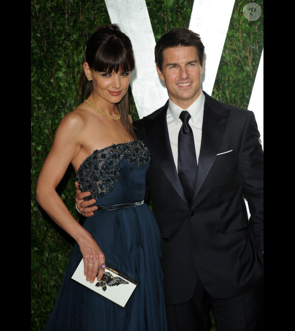 Tom Cruise et Katie Holmes à l'after party organisée par Vanity Fair, le 26 février 2012 à Los Angeles.