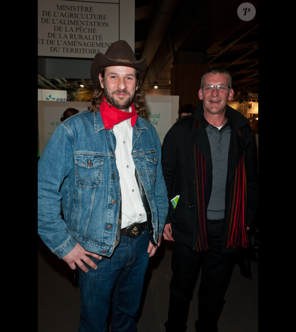 Fabien et Jean-Claude lors de la soirée Agrilounge, mercredi 29 février 2012 au Salon international de l'agriculture