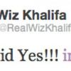 Tweets d'Amber Rose et Wiz Khlifa annonçant leurs fiançailles