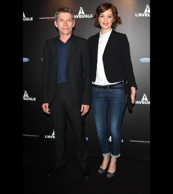 Jacques Gamblin et Raphaëlle Agogué lors de l'avant-première du film A l'aveugle le 6 mars 2012