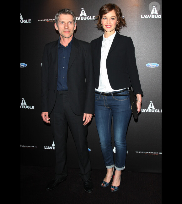 Jacques Gamblin et Raphaëlle Agogué lors de l'avant-première du film A l'aveugle le 6 mars 2012
