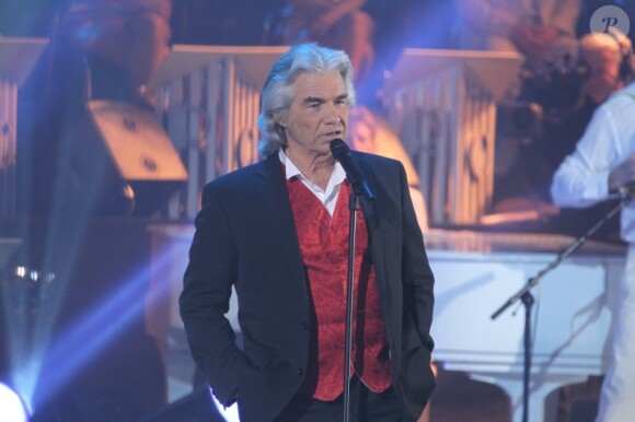 Daniel Guichard lors de l'enregistrement de l'émission Les Années Bonheur le 6 mars 2012 - diffusion le 17 mars sur France 2