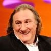 Gérard Depardieu sur le plateau de l'émission The Graham Norton Show dans les studios de Londres le 8 mars 2012 