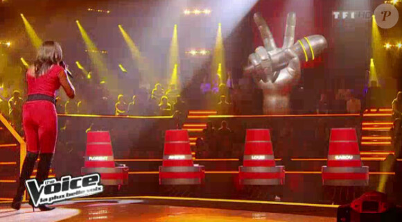 Prestation de Jessica dans The Voice sur TF1 le samedi 10 mars 2012