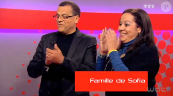 La famille de Sofia Mountassir en coulisses dans The Voice le samedi 10 mars 2012