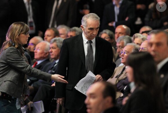 Alain Terzian le 11 mars 2012 lors du meeting de Villepinte de Nicolas Sarkozy