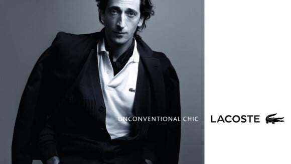 Adrien Brody : en Lacoste, il est le symbole de l'Unconventional Chic