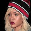 Rihanna passe du bon temps à New York et s'accordait une sortie nocturne au restaurant Emilio's Ballato. Le 13 mars 2012.