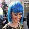 Katy Perry, radieuse, arrive aux studios BBC One pour le Radio 1's Live Lounge. Londres, le 19 mars 2012.