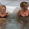 Tressia et Hillary dans le bain à remous dans les Ch'tis au ski sur W9