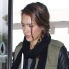 Jessica Alba, une voyageuse stylée qui arrive à l'aéroport de Los Angeles. Le 25 mars 2012.