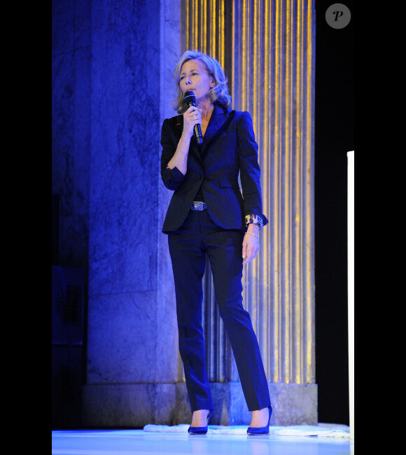 Claire Chazal le 27 mars 2012 au Théâtre des Champs Elysées pour le Gala Scopus