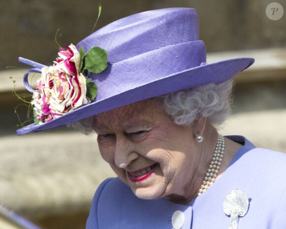La reine Elizabeth II au château de Windsor le 29 mars 2012