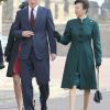 Le prince Harry retrouve sa tante la princesse Anne. Jour de commémoration à Windsor : le 30 mars 2012 au matin, les royaux britanniques se remémoraient, à l'initiative de la reine Elizabeth II, les regrettées reine mère et princesse Margaret, respectivement décédées à 101 et 71 ans en 2002.
