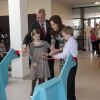 La princesse Mary de Danemark lors de l'inauguration d'un espace mère-enfant à l'hôpital de Kolding le 28 mars 2012.
