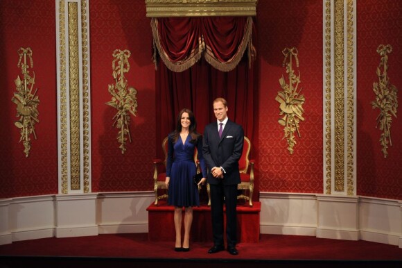La première statue de cire de Kate Middleton a été inaugurée au musée Madame Tussauds de Londres, le 4 avril 2012, en amont du premier anniversaire de mariage du prince William et de Catherine.